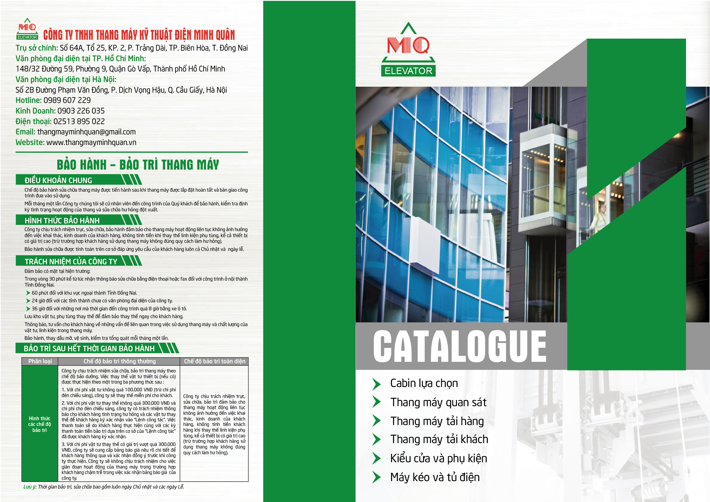 Catalog Thang Máy Minh Quân - Trang 1